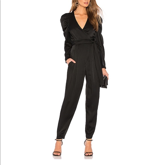 A.L.C. Pants - ALC Silk Puff Sleeve Jumpsuit